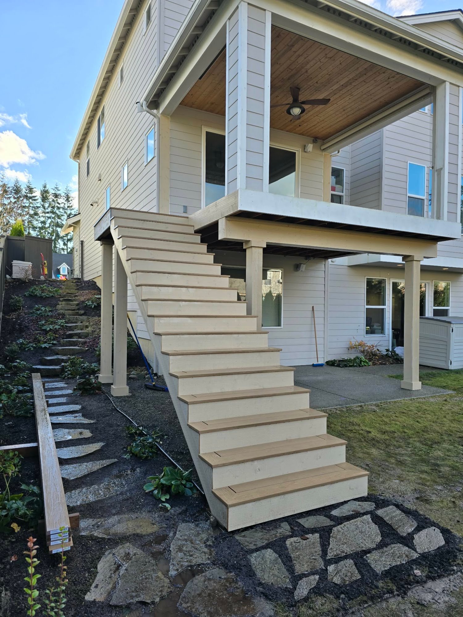 Deck and steps by Condor in Canyon Park