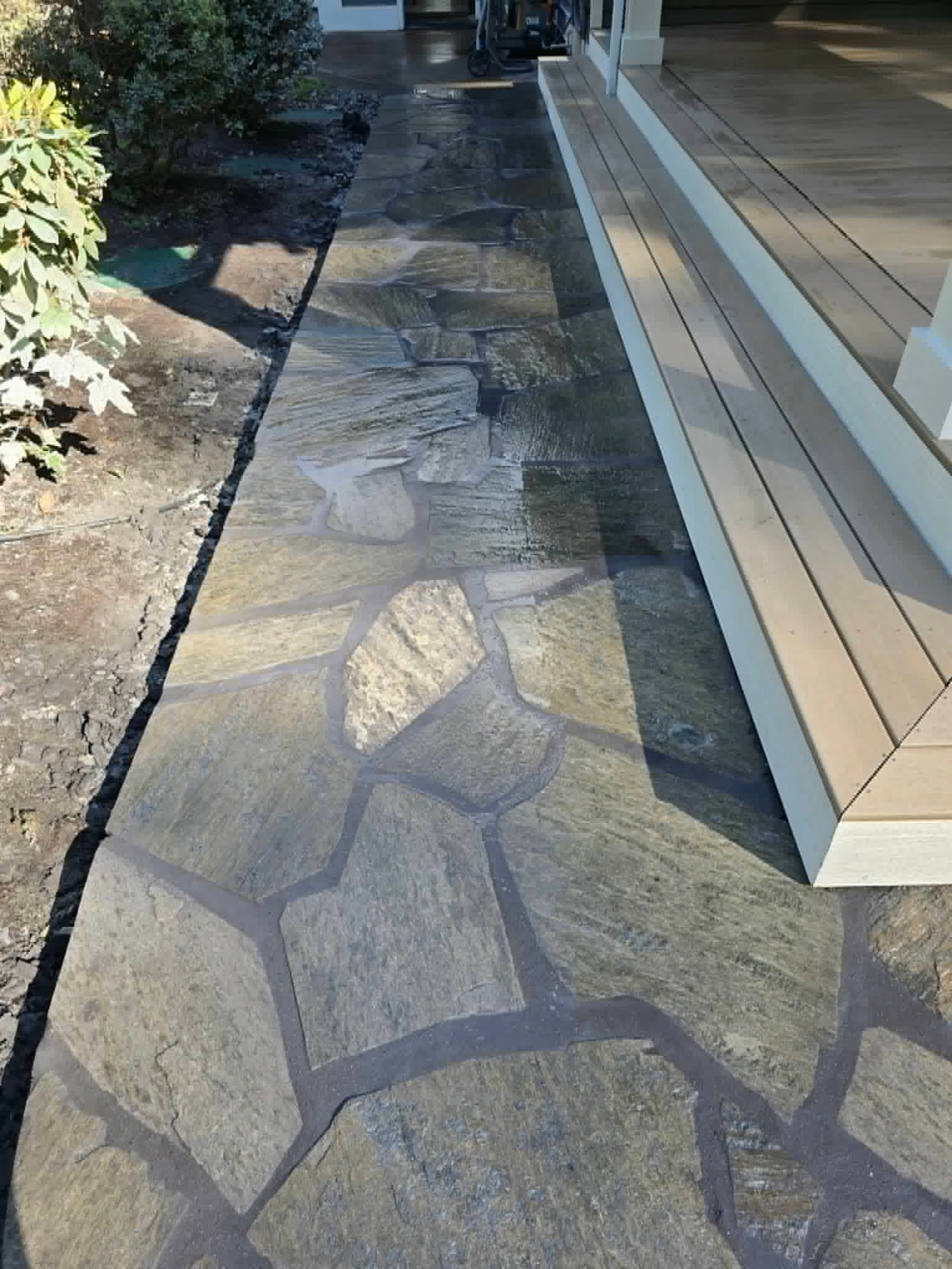 Flagstone patio by Condor in Machias