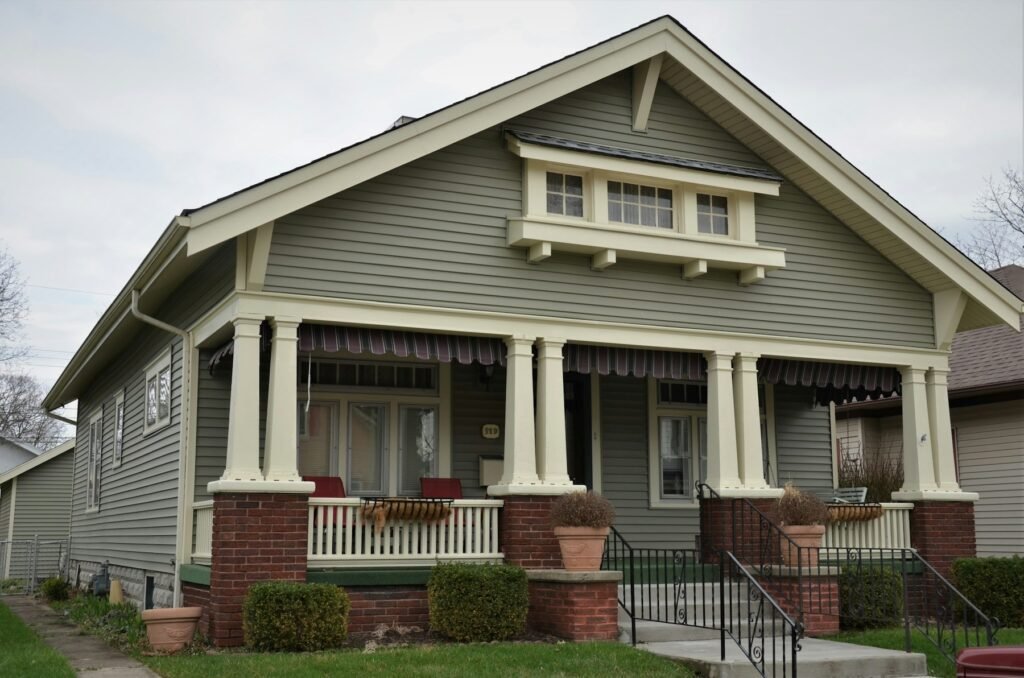 Home exterior with siding, windows and doors